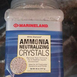 Marineland, white diamond ammonia neutralizing crystals